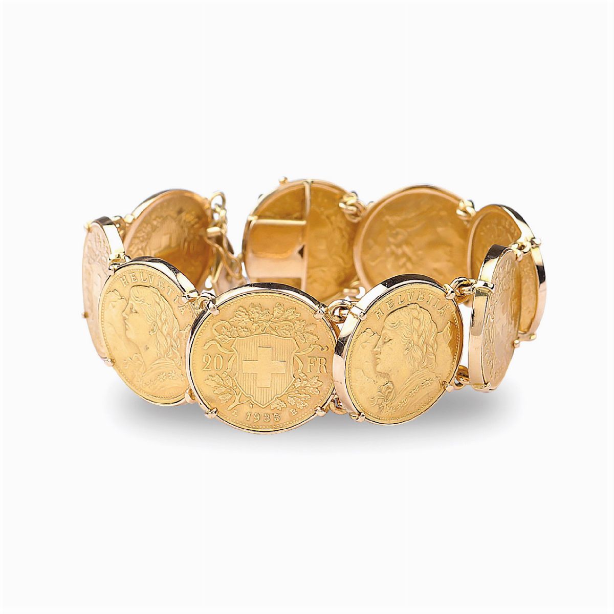 Bracciale Monete in Oro Giallo 18kt
