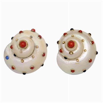 Orecchini Conchiglia in Oro Giallo 14kt