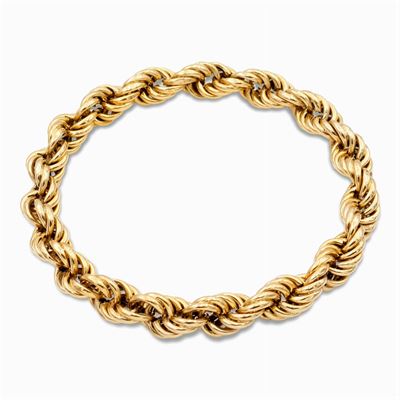 Bracciale a Torchon in Oro Giallo 18kt