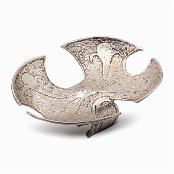 Anello scultura in argento
