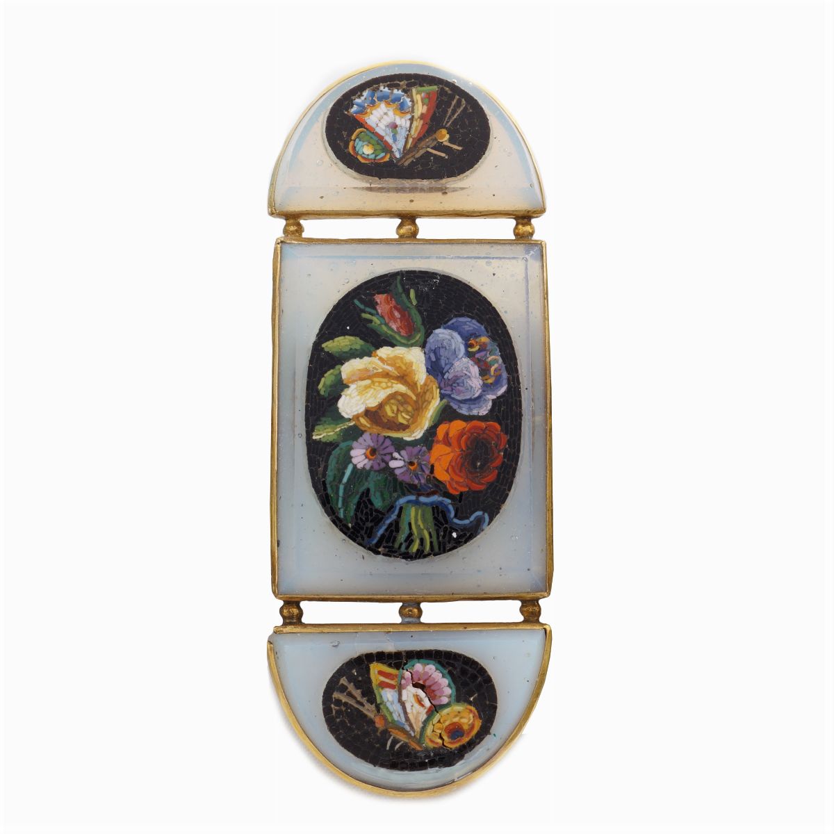 Bracciale in Oro Giallo 18kt e Micromosaico