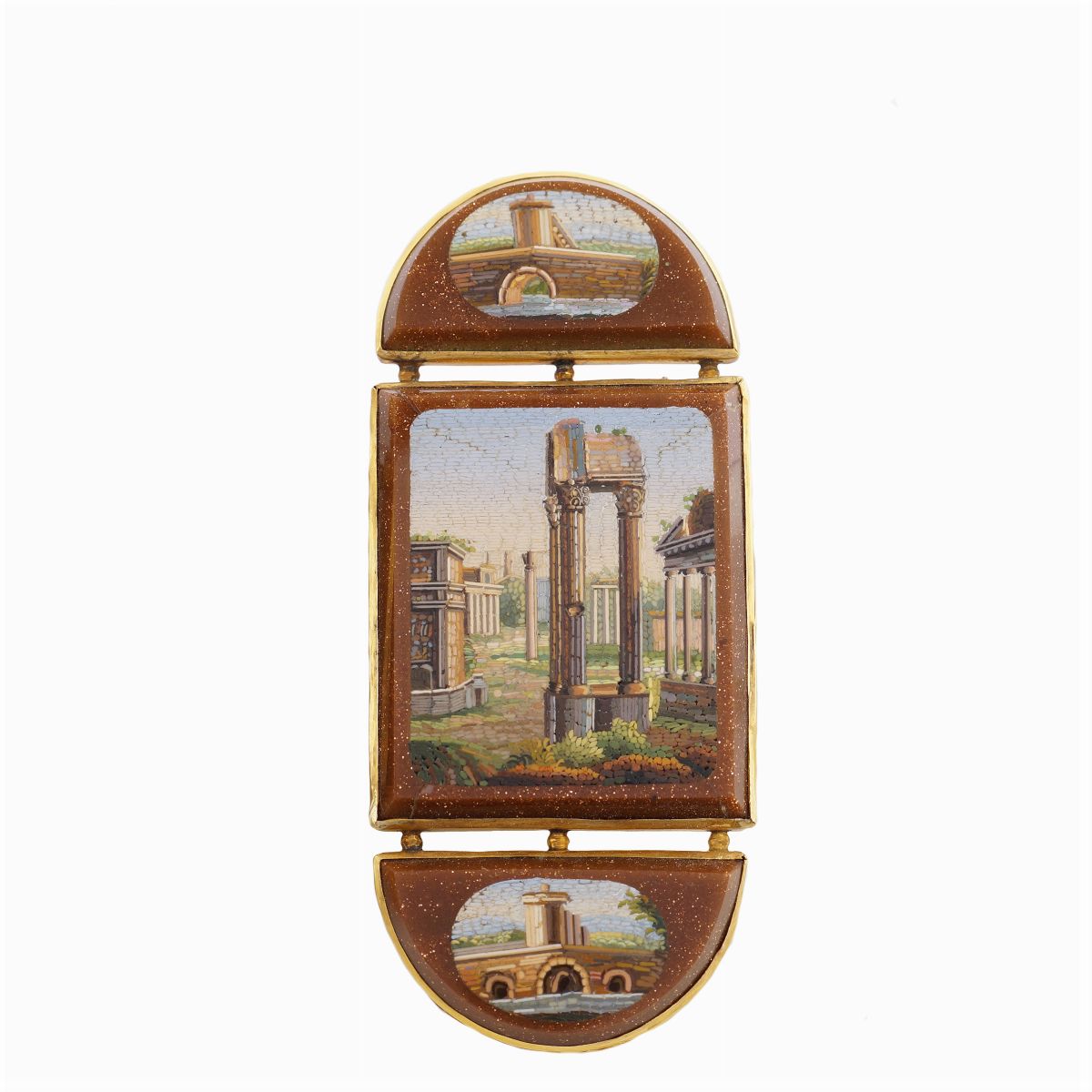 Bracciale in Oro Giallo 18kt e Micromosaico