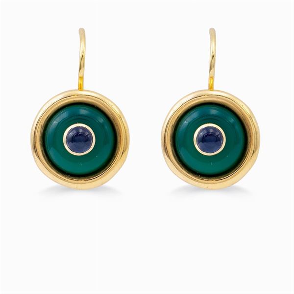 Orecchini a monachina in oro giallo 18kt