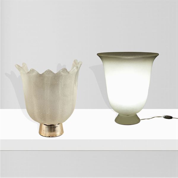 Venini (2)  (Murano, 1930/40s)  - Auction DESIGN & DECORATIVE ARTS - Colasanti Casa d'Aste