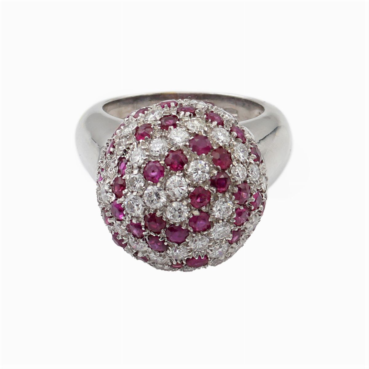 Anello Boule in Oro Bianco 18kt