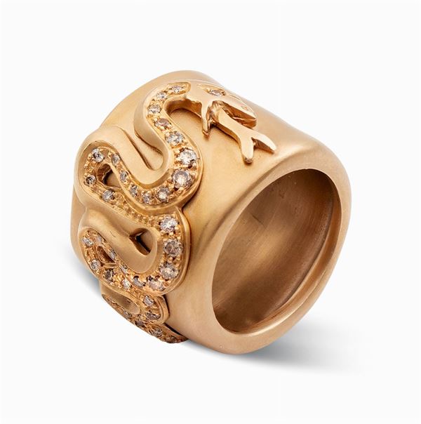 Pomellato collezione "Eva", anello a fascia