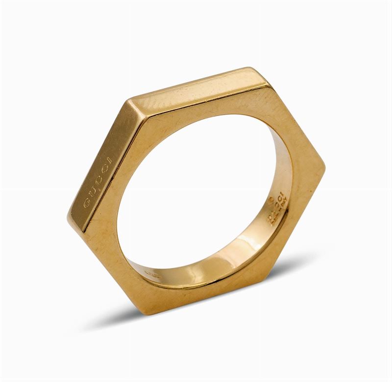 Gucci, Anello Fede Esagonale