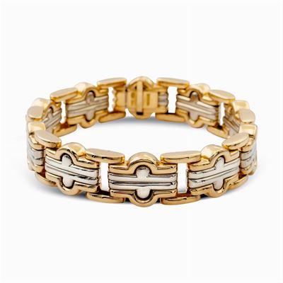 Bulgari, Bracciale in Oro a Due Colori 18kt