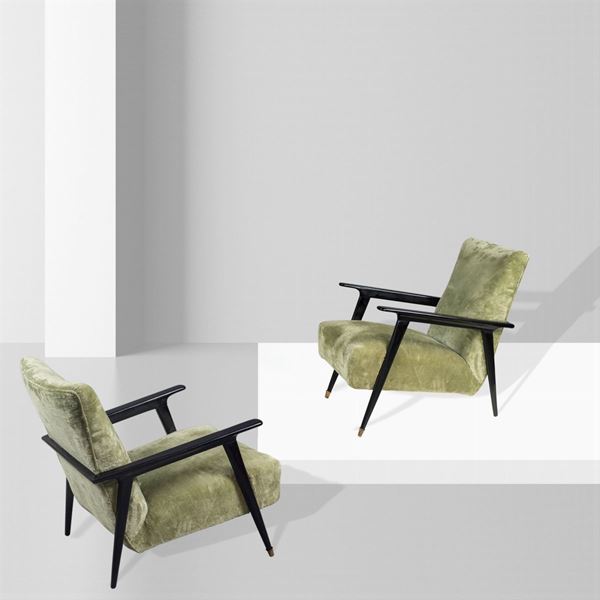Guglielmo Ulrich, attributed (2)  (Italy, 1950s)  - Auction DESIGN & DECORATIVE ARTS - Colasanti Casa d'Aste