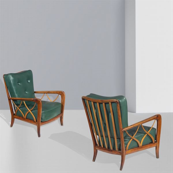 Paolo Buffa, attribuito (2)  (Italia, anni 50)  - Asta DESIGN & ARTI DECORATIVE DEL 900 - Colasanti Casa d'Aste