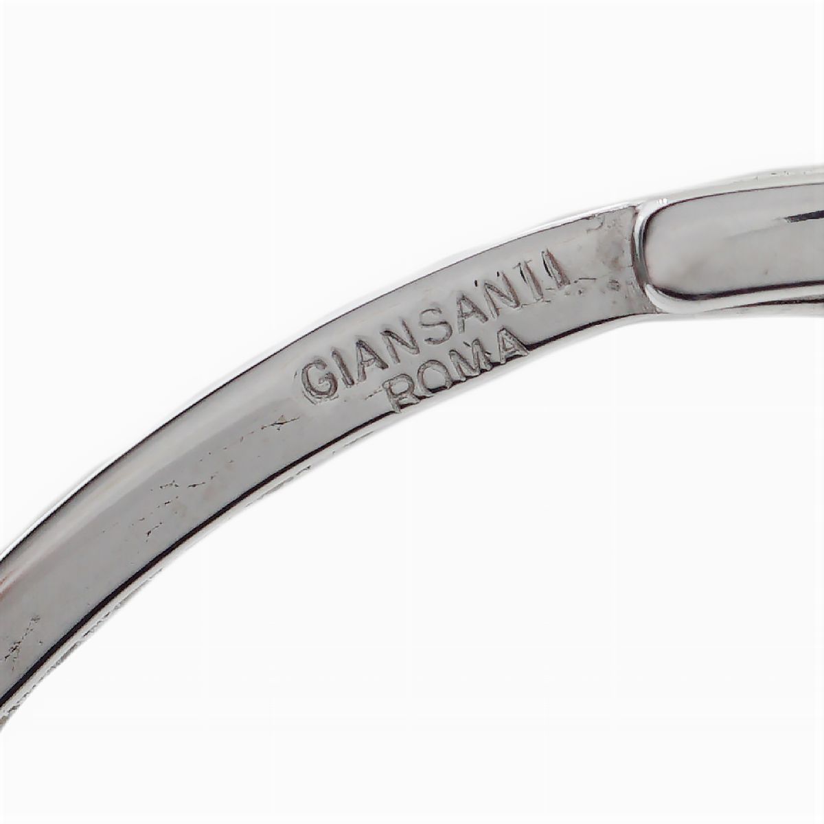 Orecchini Cerchi in Oro Bianco 18kt e Diamanti