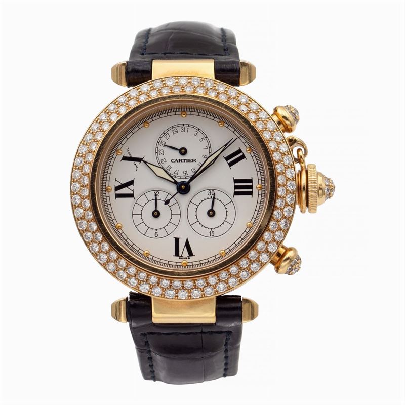 Cartier Pasha Diamond Chronograph, Orologio da Donna