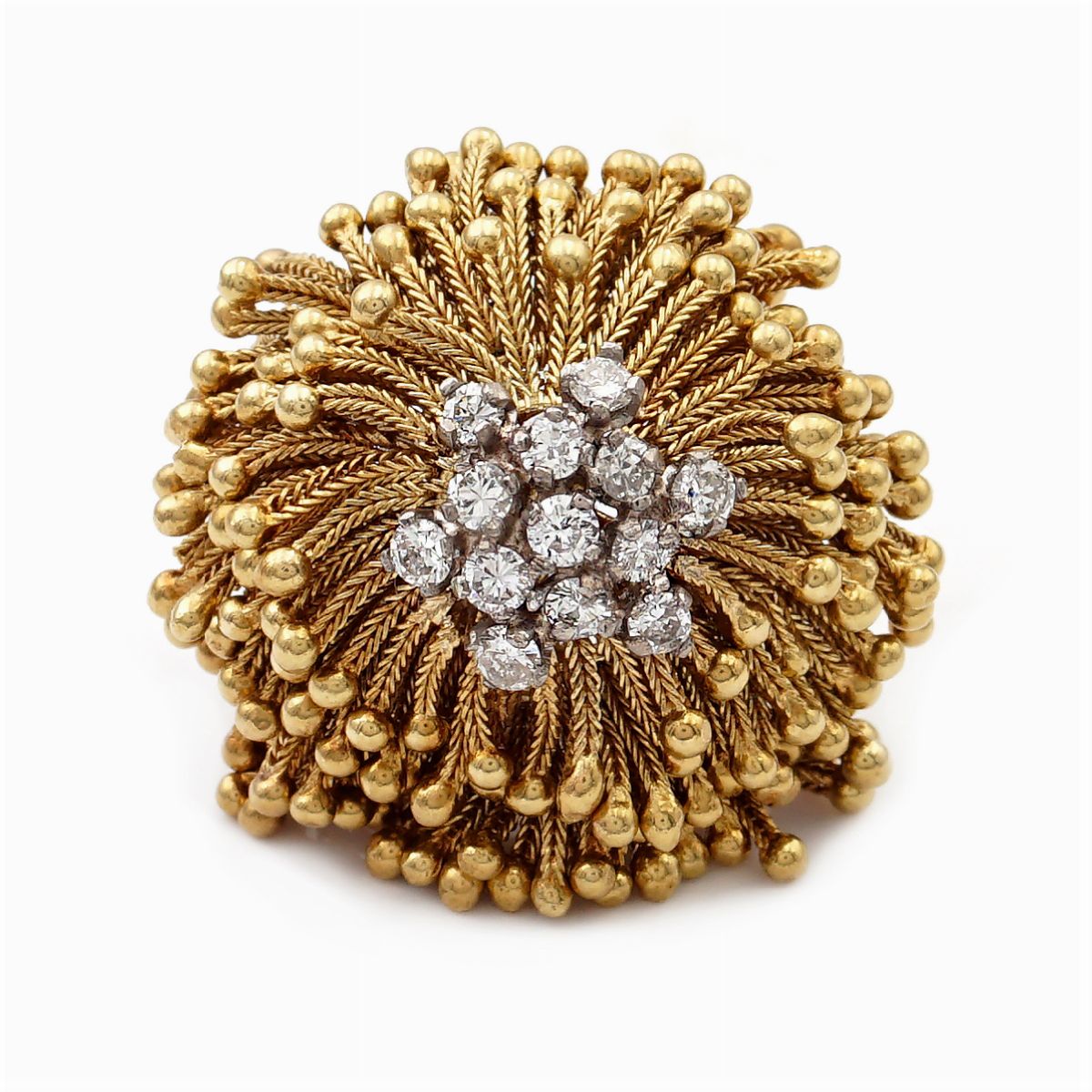 Parure Frange in Oro Giallo 18kt e Diamanti