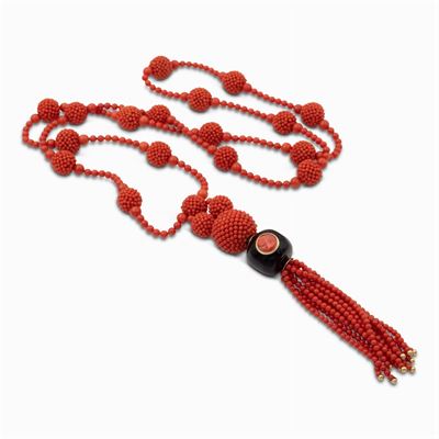 Collana Realizzata Interamente in Corallo