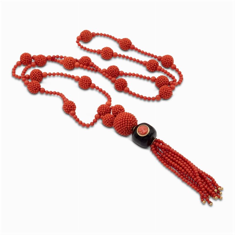 Collana Realizzata Interamente in Corallo