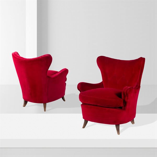 Osvaldo Borsani, prod. Arredamenti Borsani (2)  (Italia, anni 50)  - Asta DESIGN & ARTI DECORATIVE DEL 900 - Colasanti Casa d'Aste