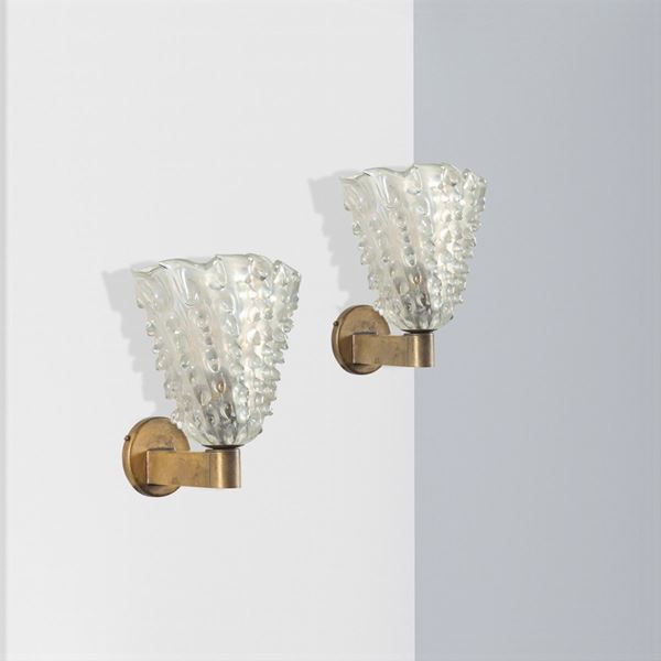Barovier & Toso (6)  (Murano, 1940s)  - Auction DESIGN & DECORATIVE ARTS - Colasanti Casa d'Aste