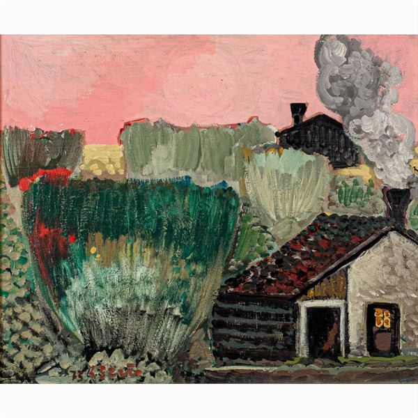 Gian Paolo Berto : Gianpaolo Berto  (Adria 1940 -  2004)  - Asta DIPINTI E GRAFICA DEL 900  - Colasanti Casa d'Aste