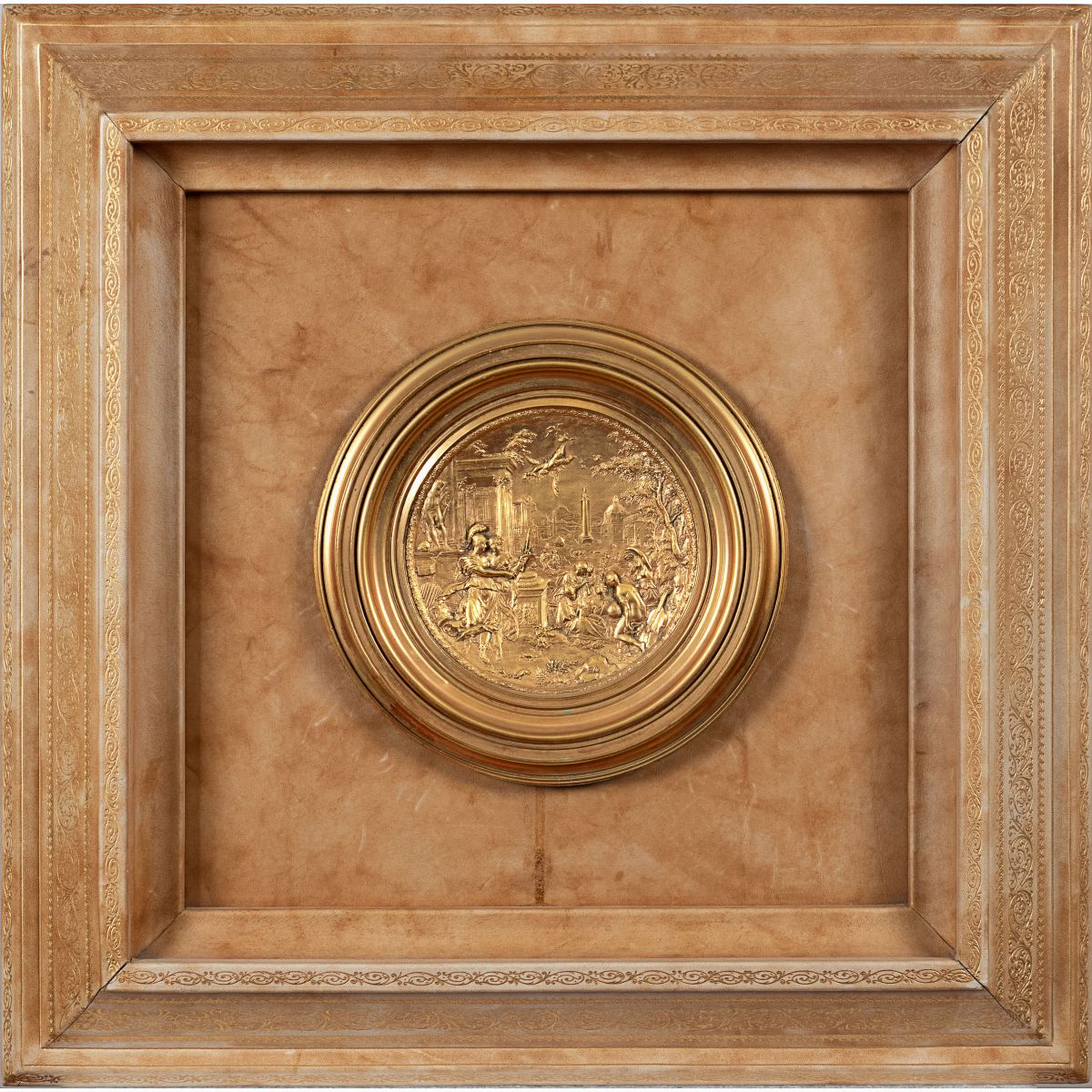 Coppia di Placche in Bronzo Dorato