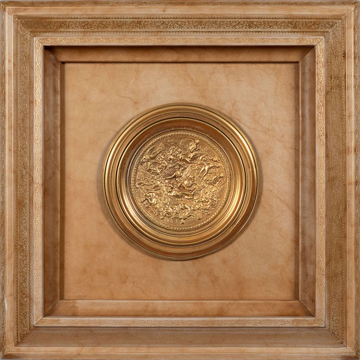 Coppia di Placche in Bronzo Dorato