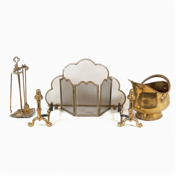 Brass chimney set (8)