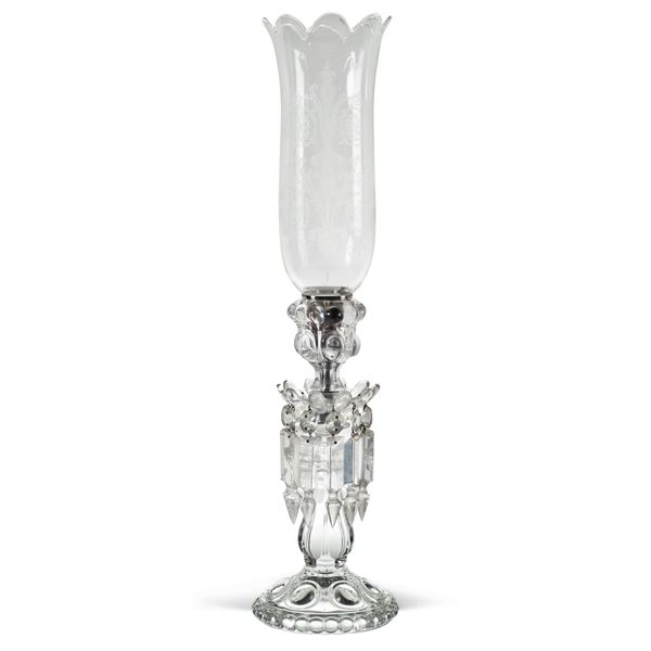 Baccarat, candeliere in cristallo  (Francia, XX Sec.)  - Asta ARGENTI E L'ARTE DELLA TAVOLA - Colasanti Casa d'Aste