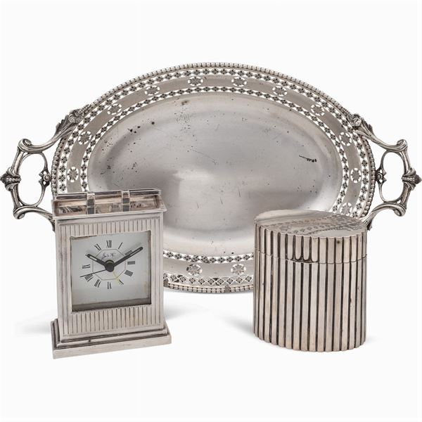 Group of silver objects