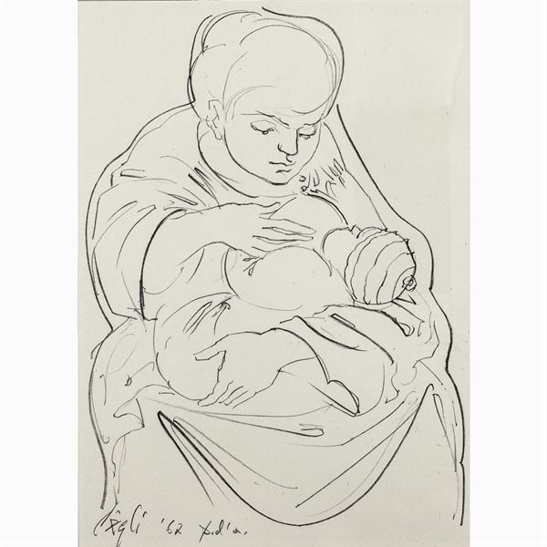 Corrado Cagli : Corrado Cagli  (Ancona 1910 - Roma 1976)  - Auction 20TH CENTURY PAINTINGS AND PRINTS - Colasanti Casa d'Aste