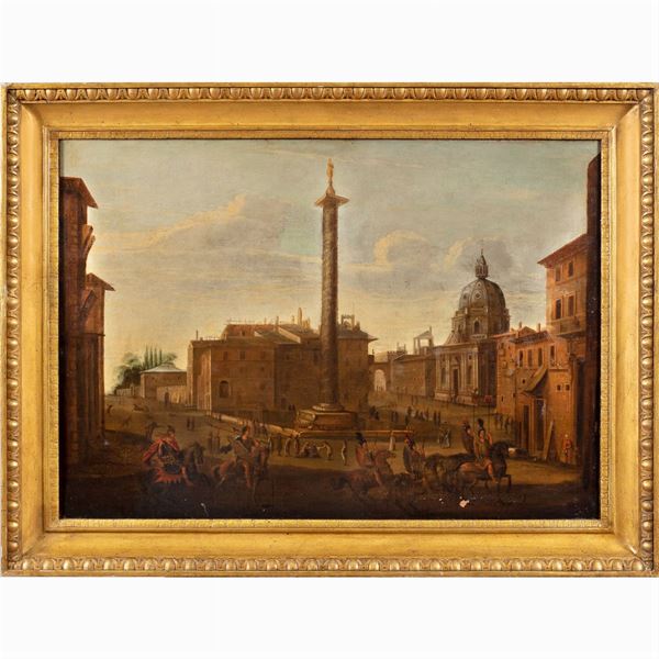 Roman painter  (19th - 20th century)  - Auction OLD MASTER PAINTINGS AND FURNITURE FROM VILLA SAMINIATI AND PRIVATE COLLECTIONS - Colasanti Casa d'Aste