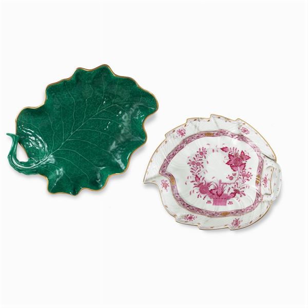 Herend, two porcelain trays (28)