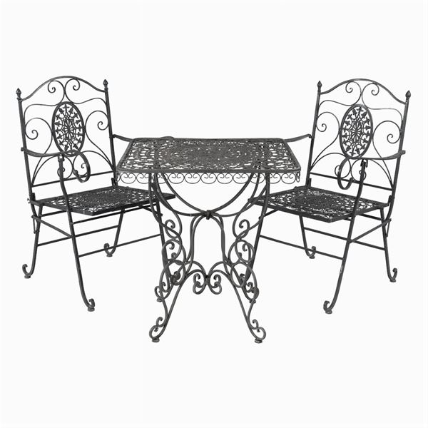 Cast iron garden set (3)