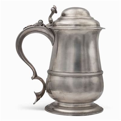 Tankard in Argento, Giorgio II