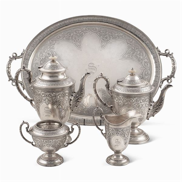 Silver tea and coffee service