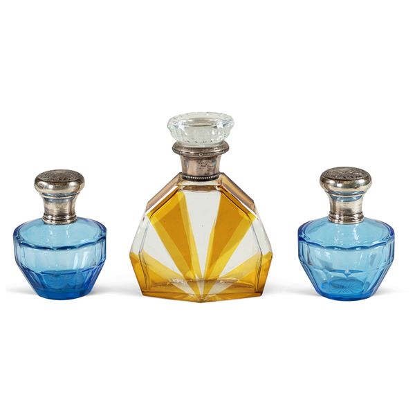 Group of perfume bottles (3)  (Italy, 20th century)  - Auction FINE SILVER AND THE ART OF THE TABLE - Colasanti Casa d'Aste