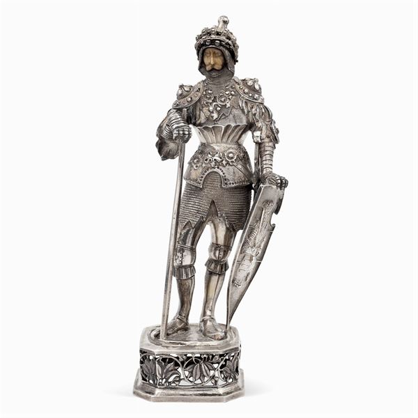 Silver soldier  (Germany, 19th century)  - Auction FINE SILVER AND THE ART OF THE TABLE - Colasanti Casa d'Aste