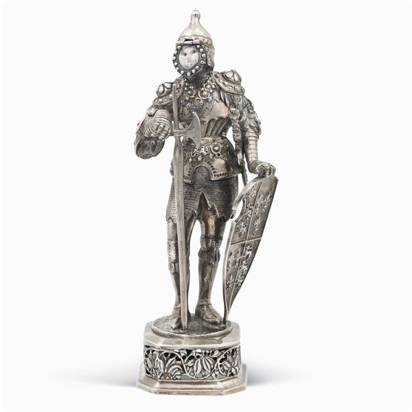 Silver soldier  (Germany, 19th century)  - Auction FINE SILVER AND THE ART OF THE TABLE - Colasanti Casa d'Aste