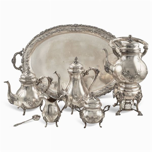Silver tea and coffee service (6)
