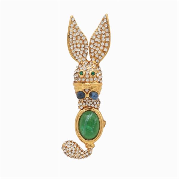 Cascio, spilla animalier bijou vintage