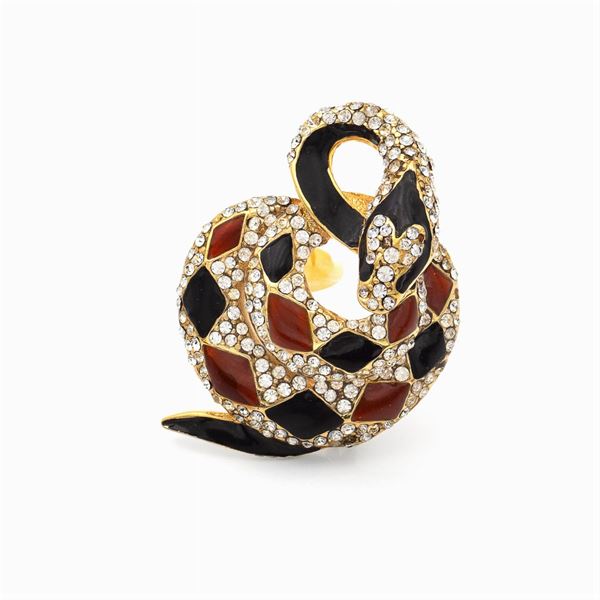 Cascio, spilla animalier bijou vintage