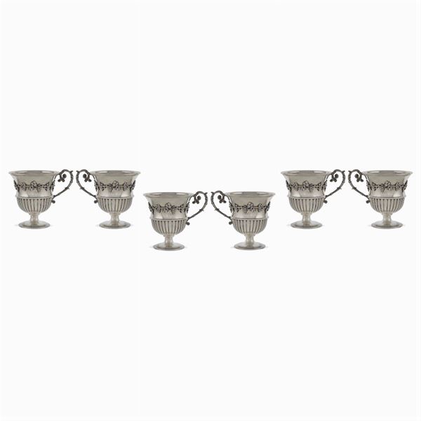 Silver cup set (6)