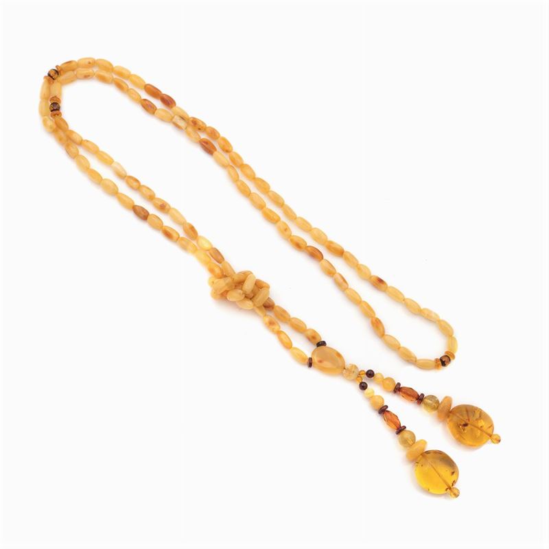 Collana Vintage in Ambra Baltica