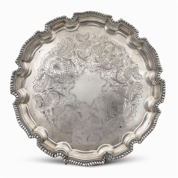 Silver salver  (Italy, 20th century)  - Auction FINE SILVER AND THE ART OF THE TABLE - Colasanti Casa d'Aste