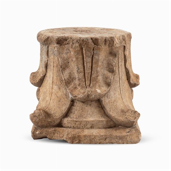Marble Medieval style capital