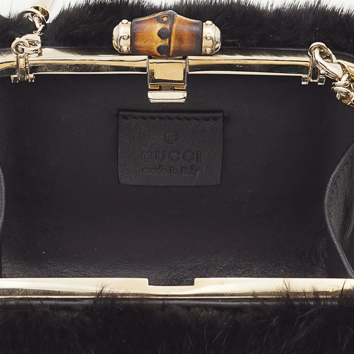 Gucci, Pochette Rigida Vintage Collezione Bamboo