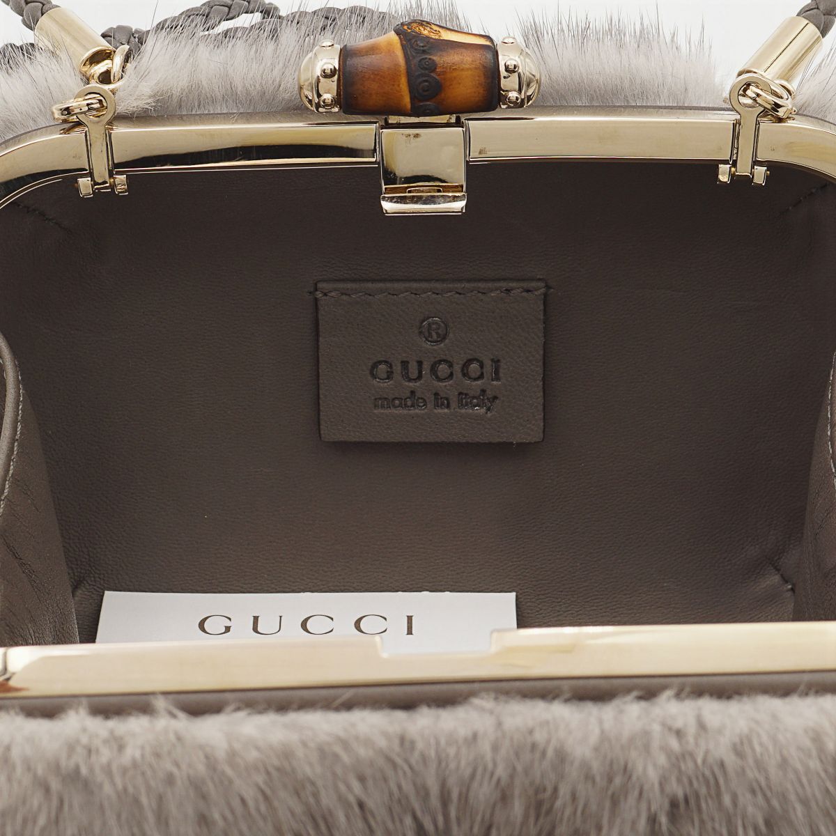 Gucci, Pochette Rigida Vintage Collezione Bamboo