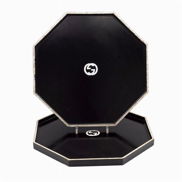 Gucci, pair of vintage coin trays