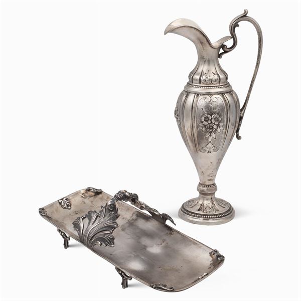 Gruppo di oggetti in argento (2)  (Italia, XX Sec.)  - Asta ARGENTI E L'ARTE DELLA TAVOLA - Colasanti Casa d'Aste