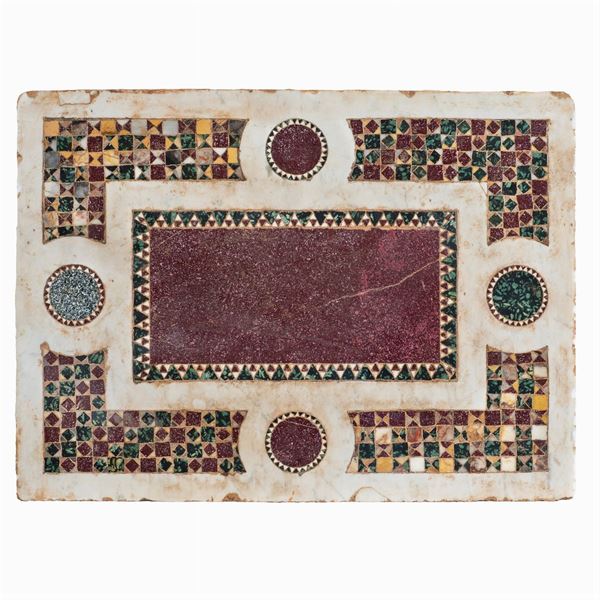 Rectangular cosmatesque top