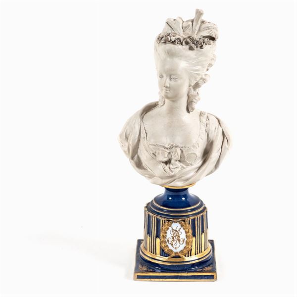 Biscuit and Sevres porcelian sculpture
