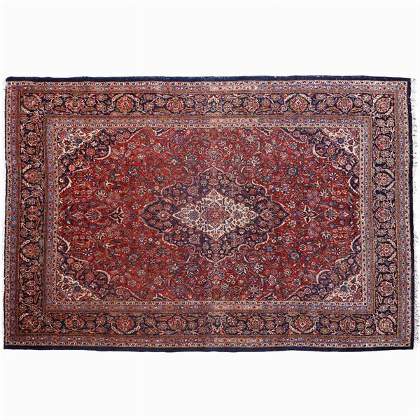 Kashan carpet  (20th century)  - Auction OLD MASTER PAINTINGS AND FURNITURE FROM VILLA SAMINIATI AND PRIVATE COLLECTIONS - Colasanti Casa d'Aste